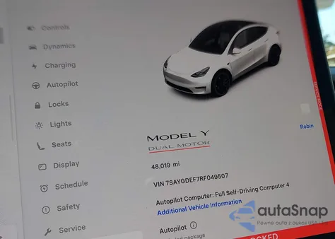 2024 Tesla Model Y Performance Dual Motor All-Wheel Drive from USA, damaged, VIN 7SAYGDEF7RF049507